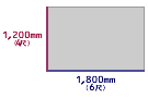 1,800×1,200（6尺×4尺）